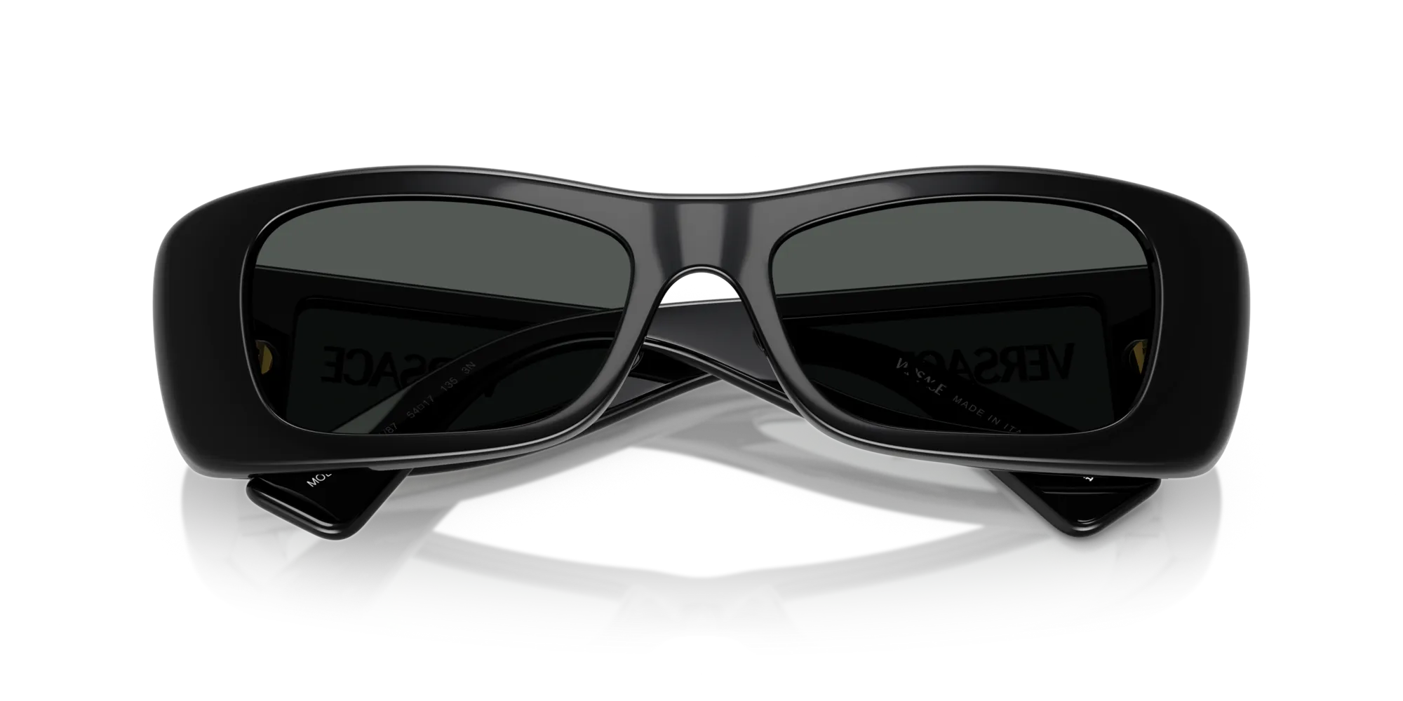 Versace VE4481 GB1/87 Occhiali da sole Iniettato Nero Grigio Cat Eye Normale - immagine 2
