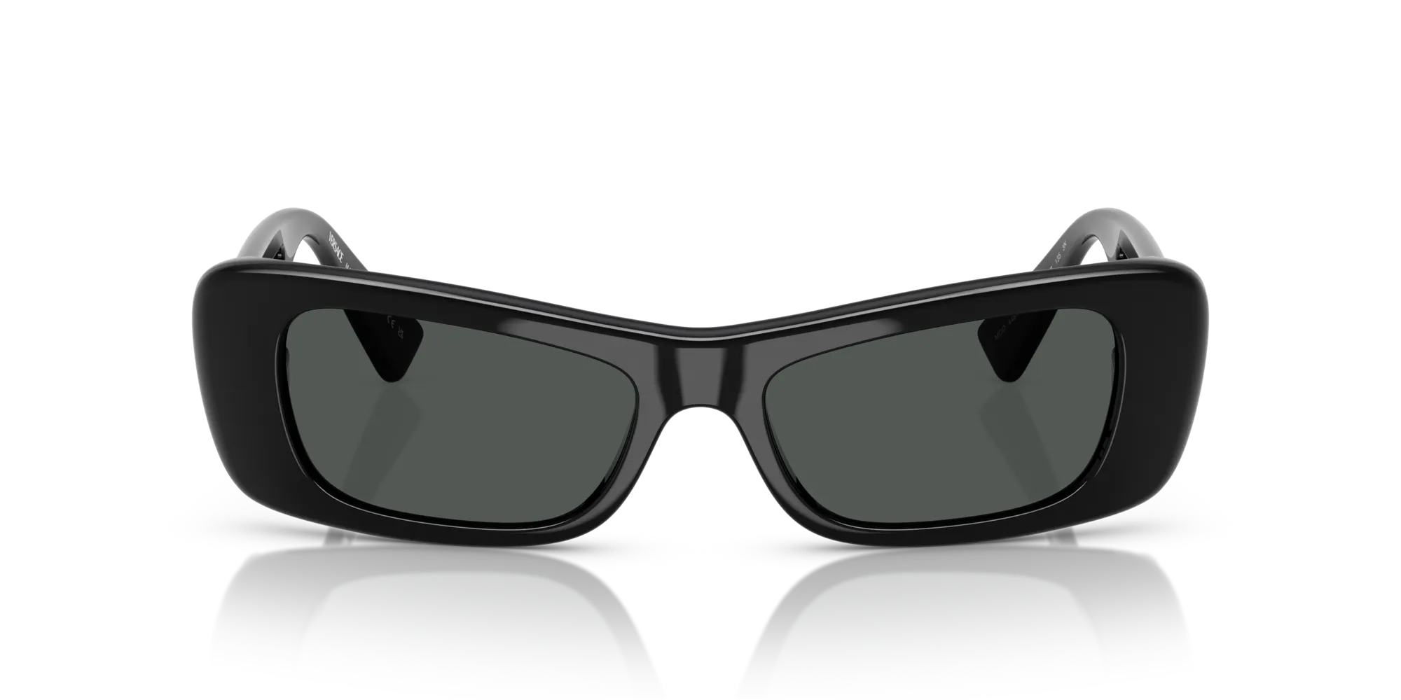 Versace VE4481 GB1/87 Occhiali da sole Iniettato Nero Grigio Cat Eye Normale - immagine 3