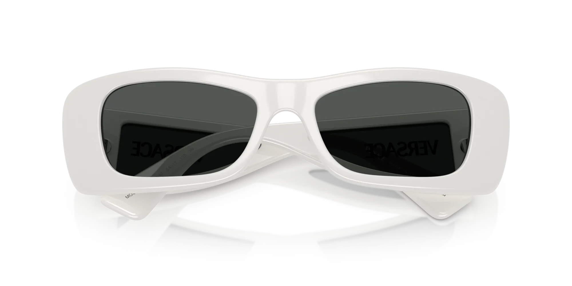 Versace VE4481 314/87 Occhiali da sole Iniettato Bianco Grigio Cat Eye Normale - immagine 2