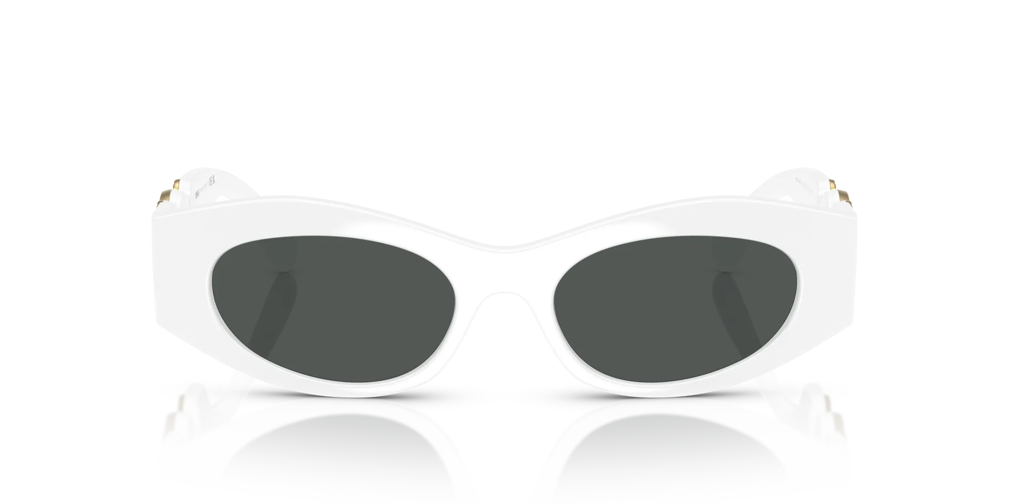Versace VE4480U 314/87 Occhiali da sole Iniettato Bianco Grigio Cat Eye Normale - immagine 3