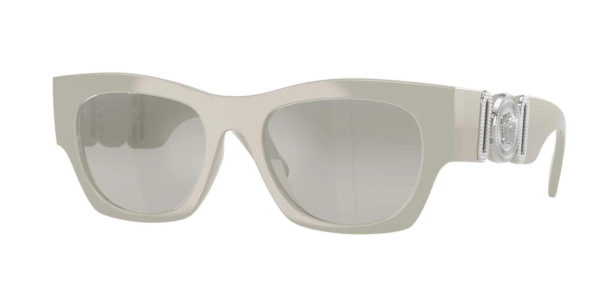 Versace VE4479U 55016V Occhiali da sole Iniettato Grigio Grigio Squadrata Normale Sfumato - immagine 1