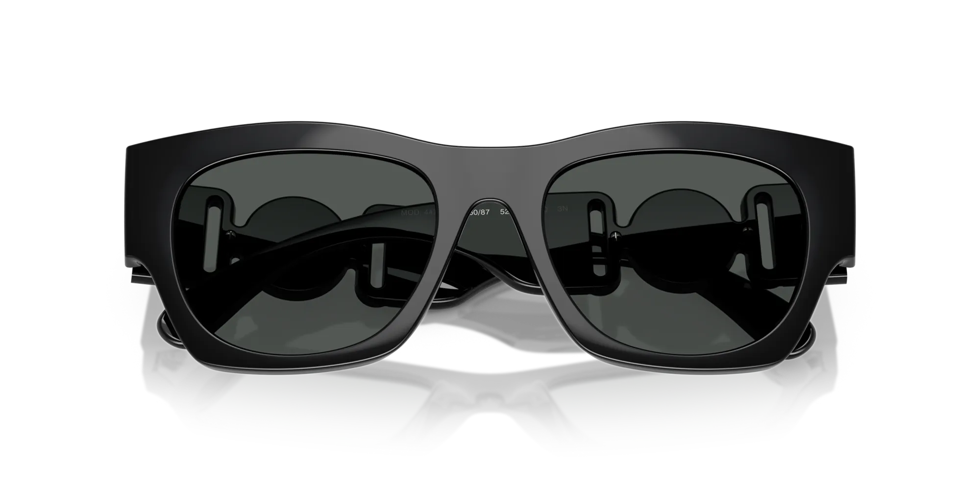 Versace VE4479U 536087 Occhiali da sole Iniettato Nero Grigio Squadrata Normale - immagine 2