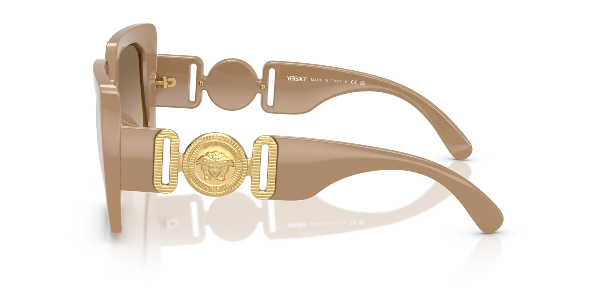 Versace VE4478U 549961 Occhiali da sole Iniettato Beige Squadrata Normale ["Sfumato"] - immagine 4