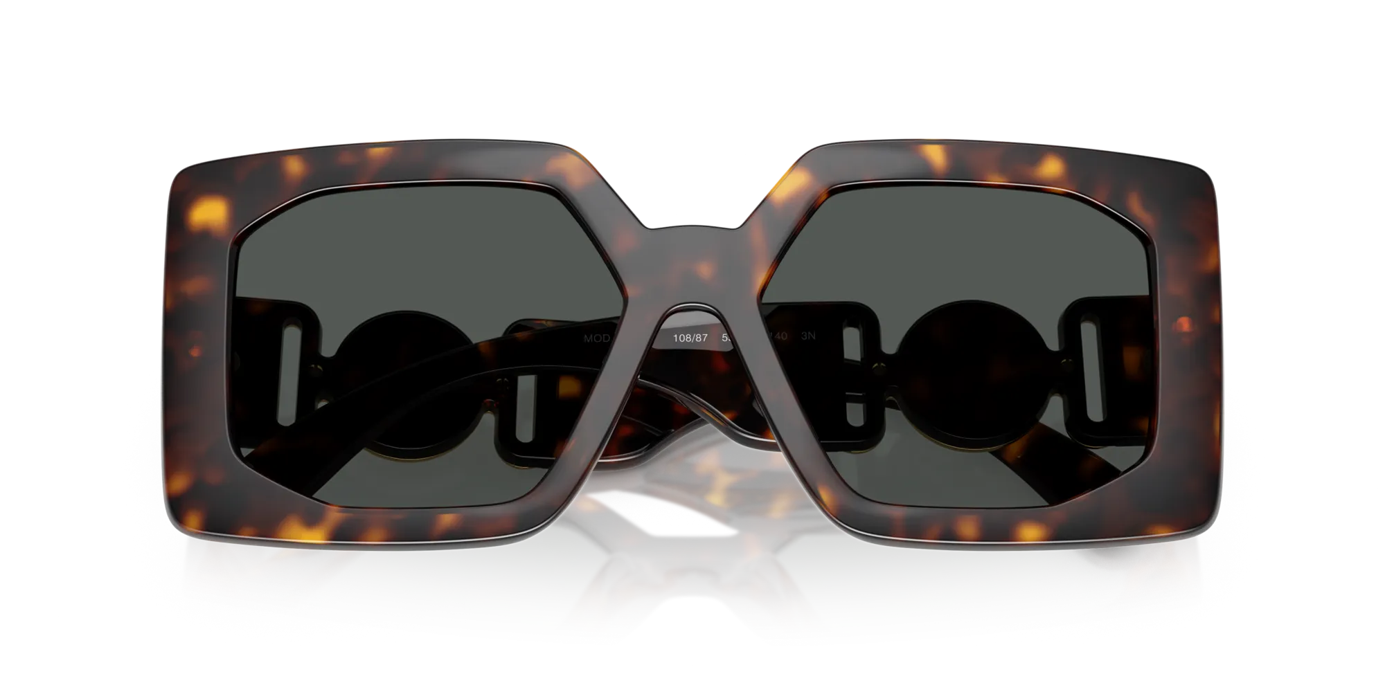Versace VE4478U 108/87 Occhiali da sole Iniettato Tartaruga Grigio Squadrata Normale - immagine 2