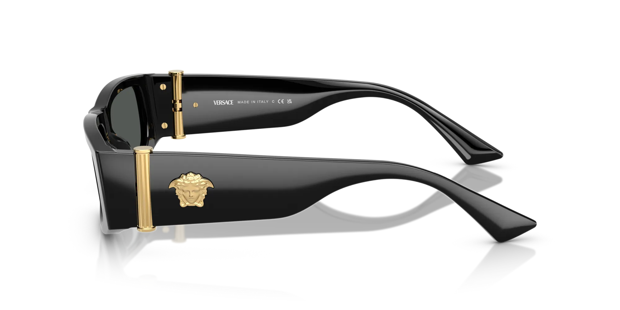 Versace VE4476U GB1/87 Occhiali da sole Acetato Nero Grigio Squadrata Normale - immagine 4