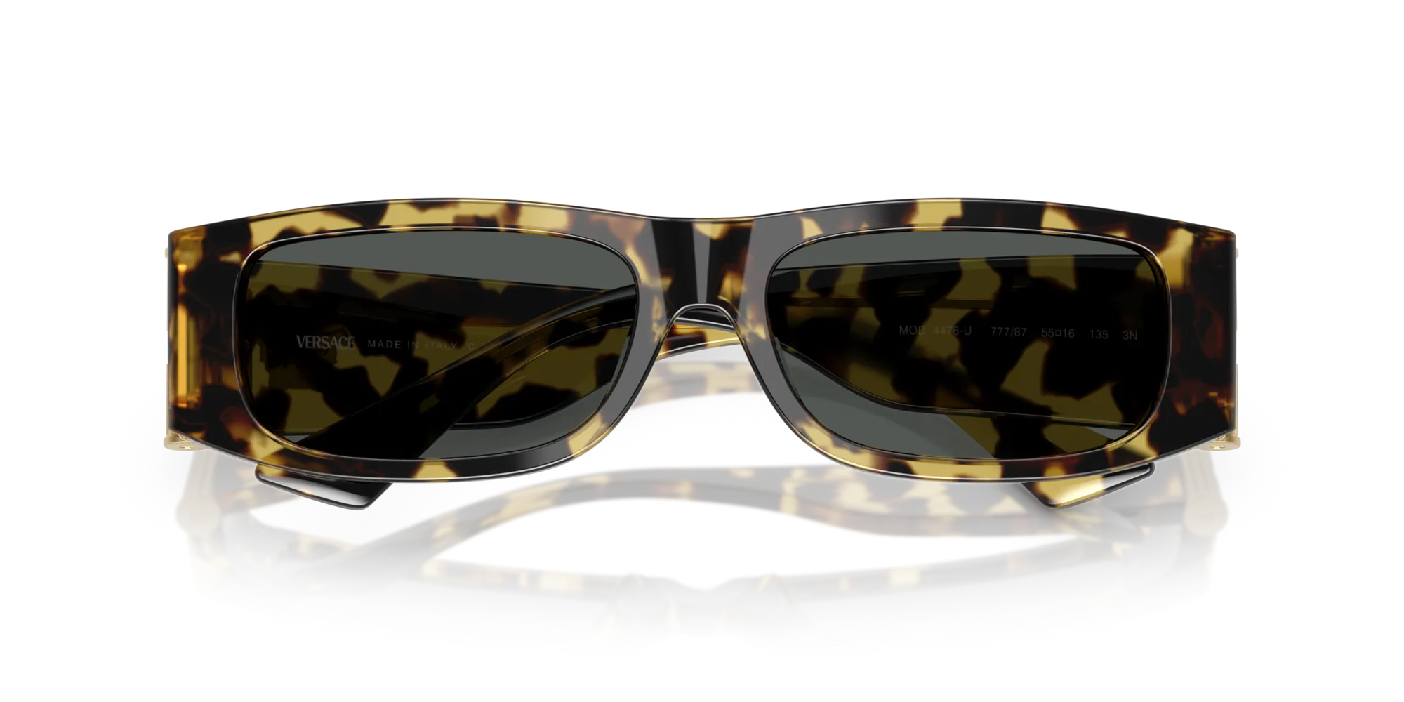 Versace VE4476U 777/87 Occhiali da sole Acetato Tartaruga Grigio Squadrata Normale - immagine 2