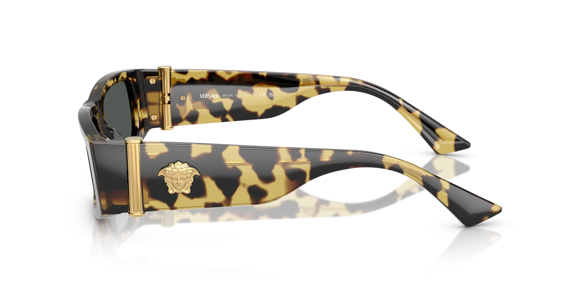 Versace VE4476U 777/87 Occhiali da sole Acetato Tartaruga Grigio Squadrata Normale - immagine 4