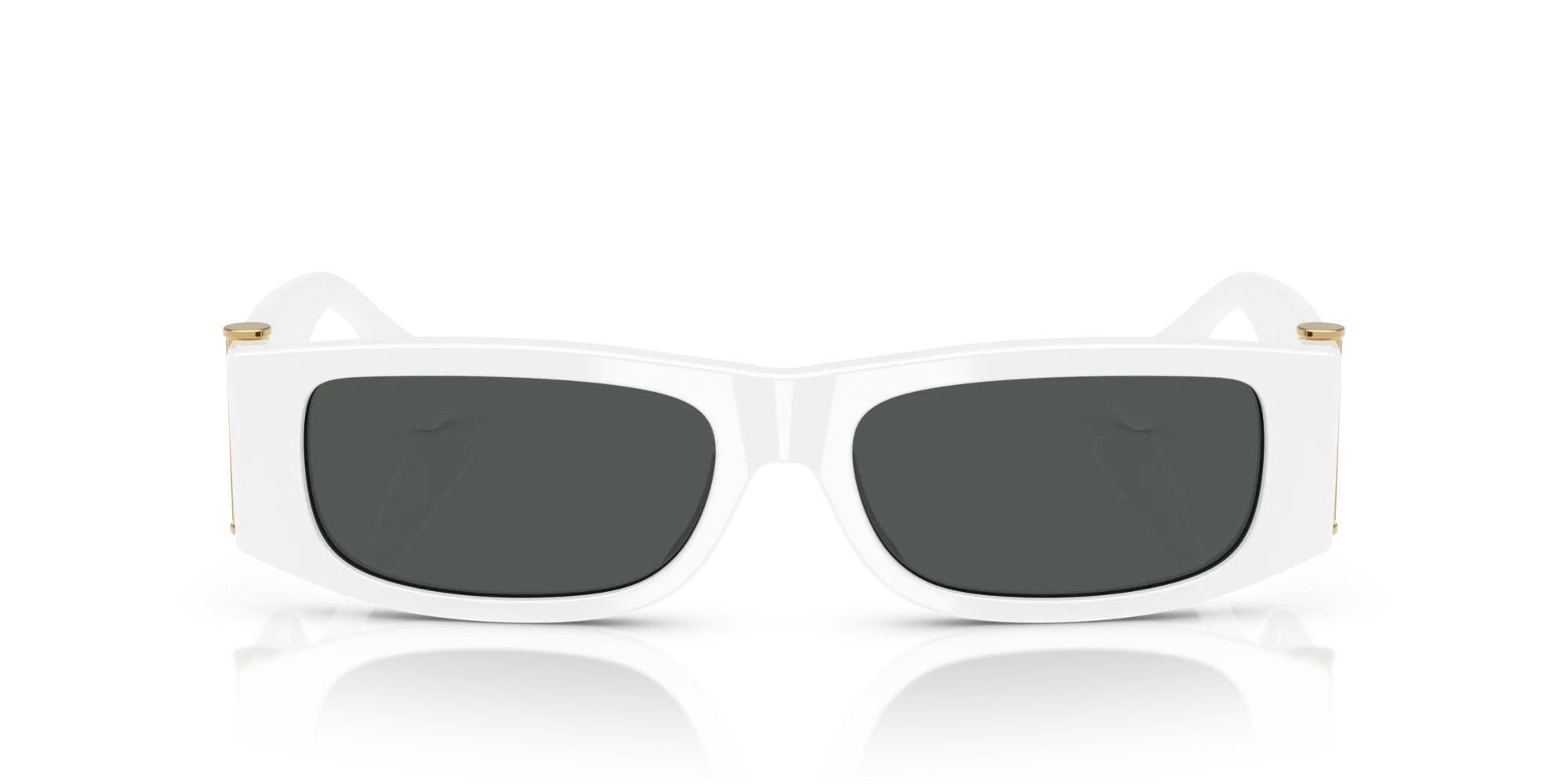 Versace VE4476U 545987 Occhiali da sole Acetato Bianco Grigio Squadrata Normale - immagine 3