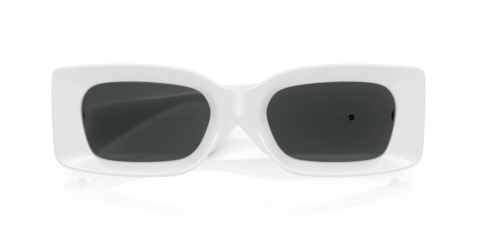 Versace VE4474U 314/87 Occhiali da sole Iniettato Bianco Grigio Squadrata Normale - immagine 2