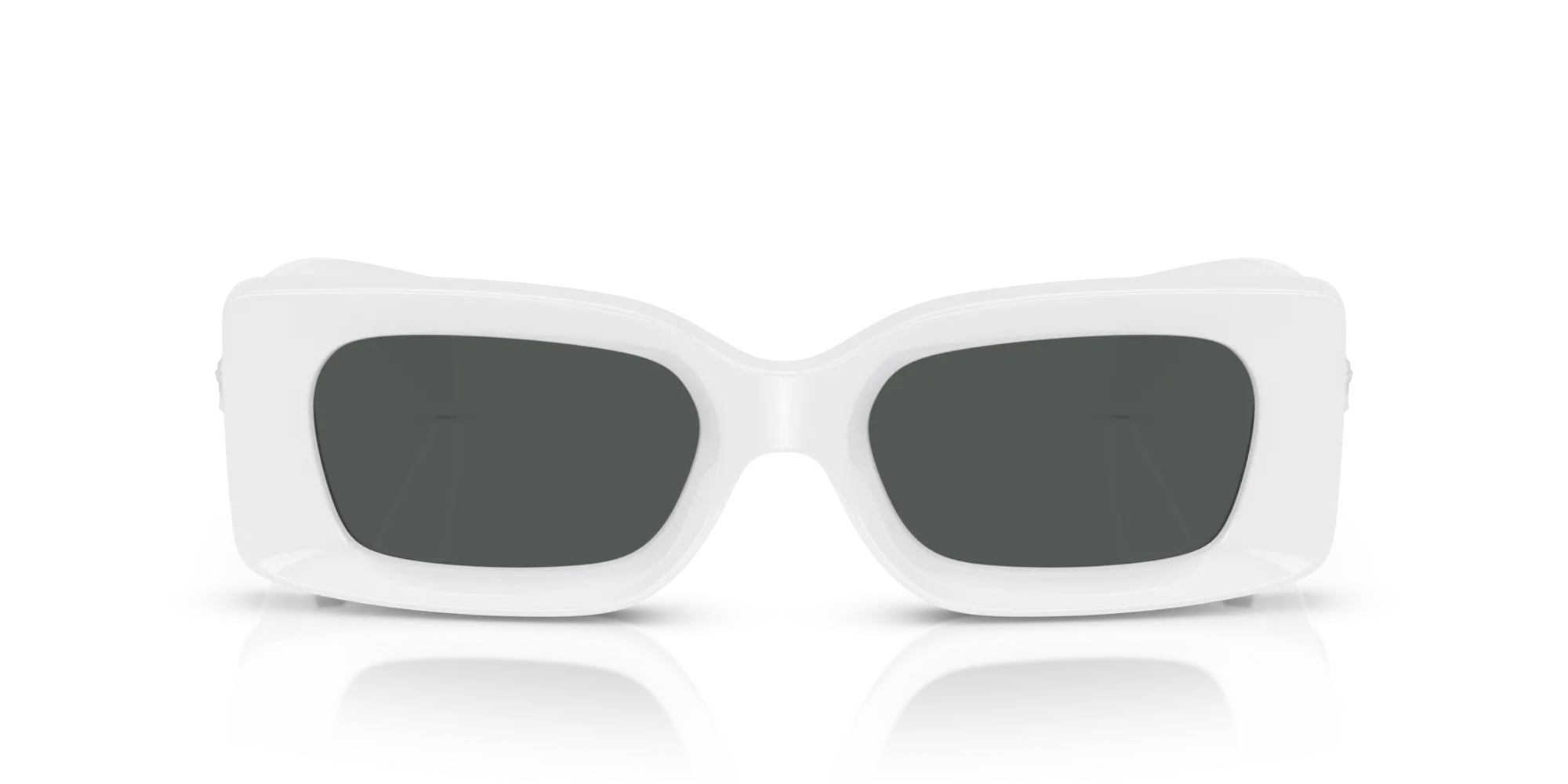 Versace VE4474U 314/87 Occhiali da sole Iniettato Bianco Grigio Squadrata Normale - immagine 3