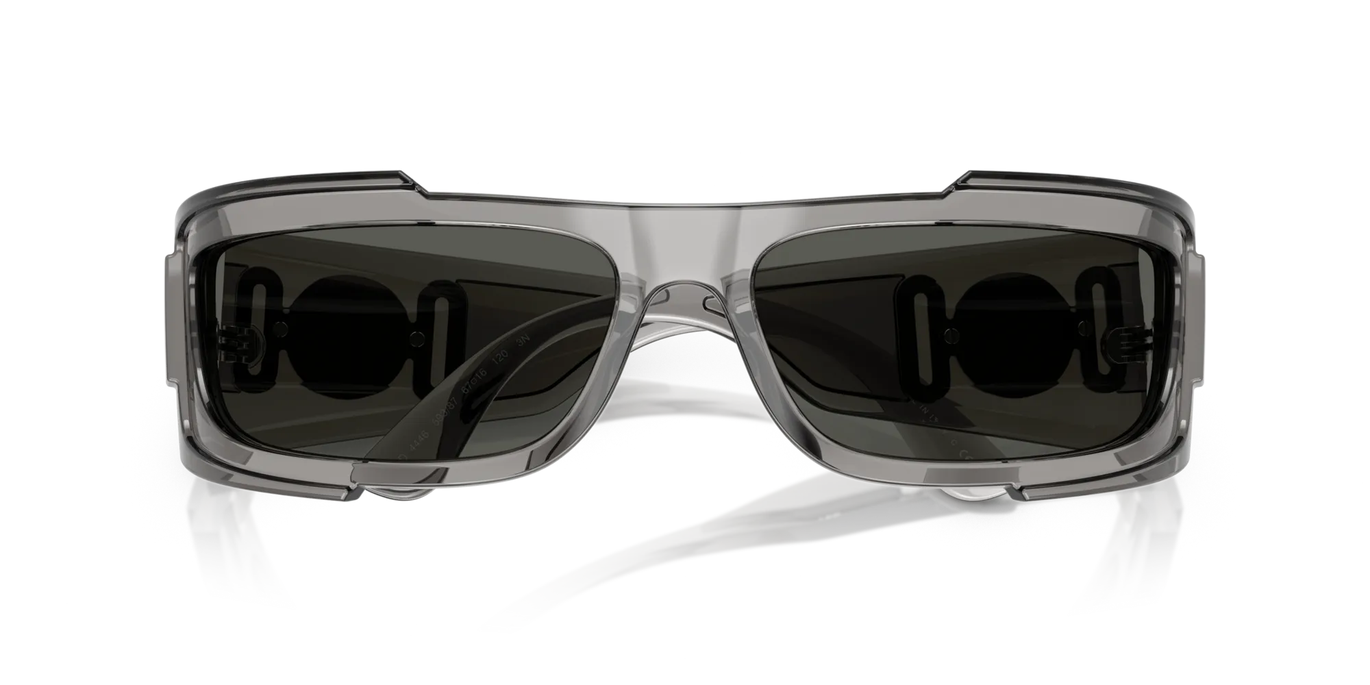 Versace VE4446 593/87 Occhiali da sole Nylon Grigio Grigio Squadrata Normale - immagine 2