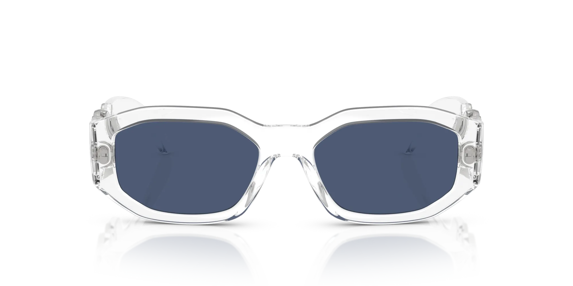 Versace VE4361 148/80 Occhiali da sole Nylon Trasparente Blu Geometrica Normale - immagine 3