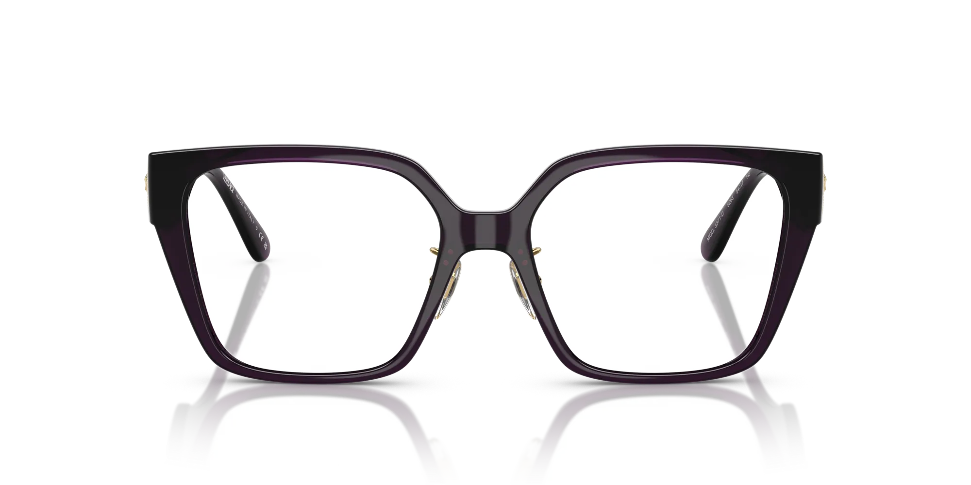 Versace VE3371D 5263 Montature da vista Iniettato Rosso Squadrata Normale - immagine 3