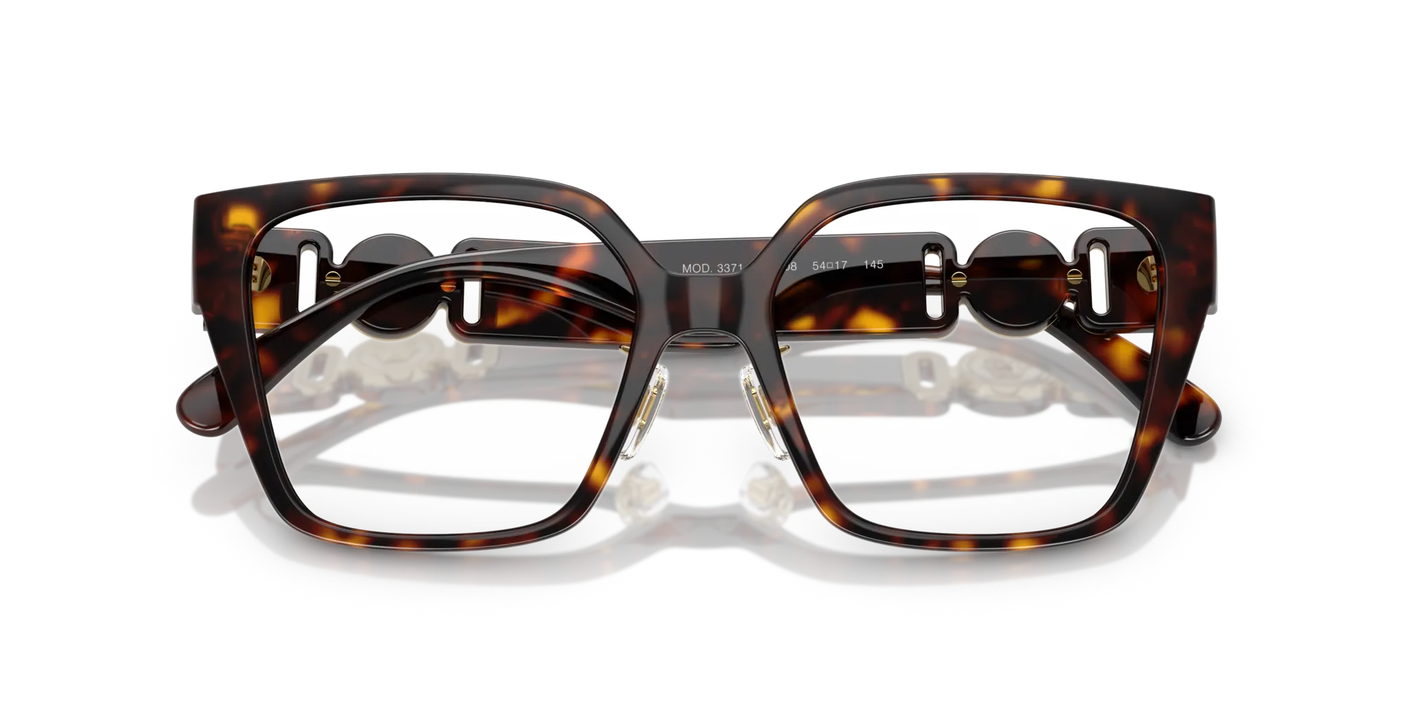 Versace VE3371D 108 Montature da vista Iniettato Tartaruga Squadrata Normale - immagine 2