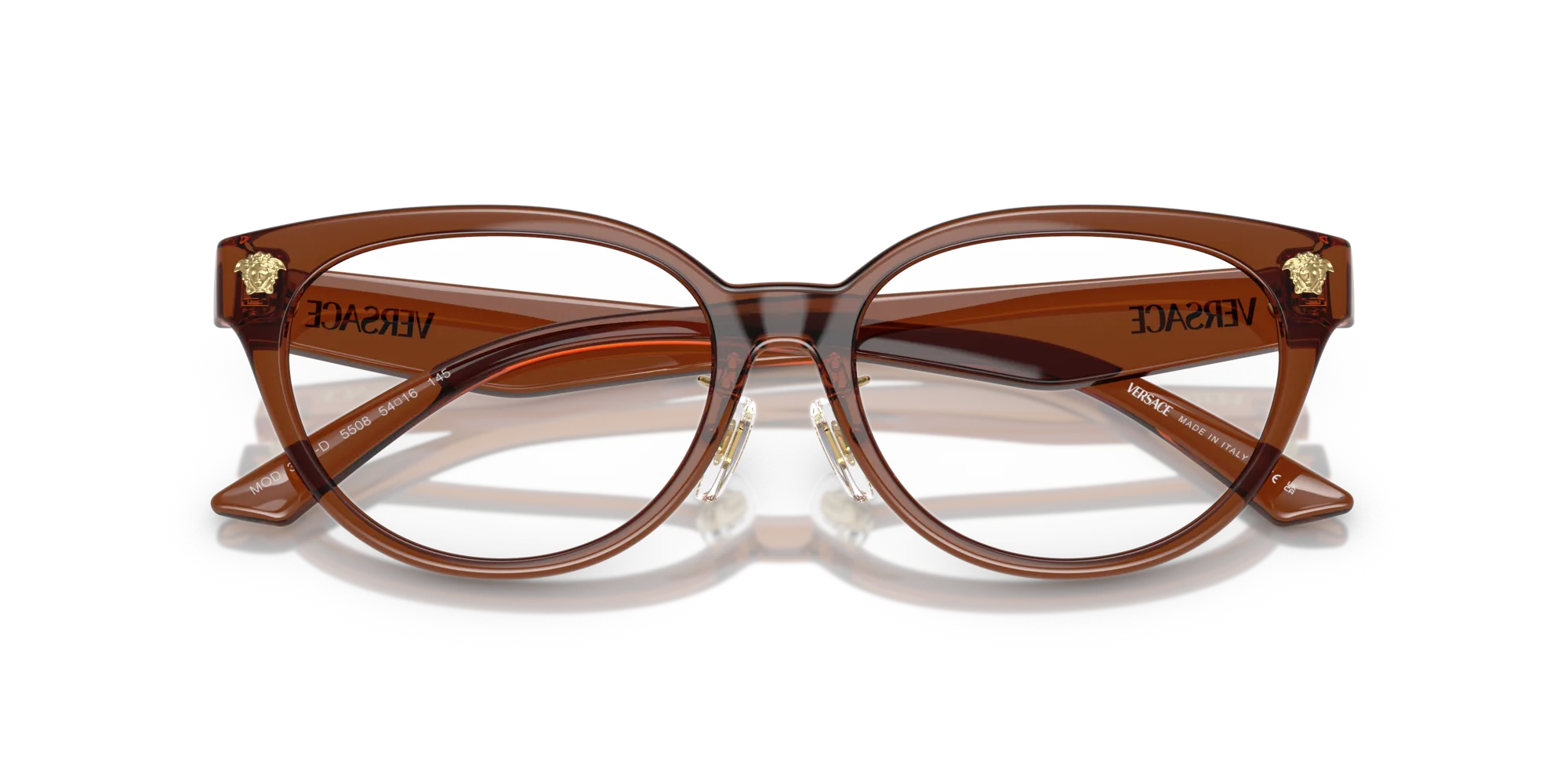 Versace VE3370D 5508 Montature da vista Iniettato Marrone Pantos Normale - immagine 2