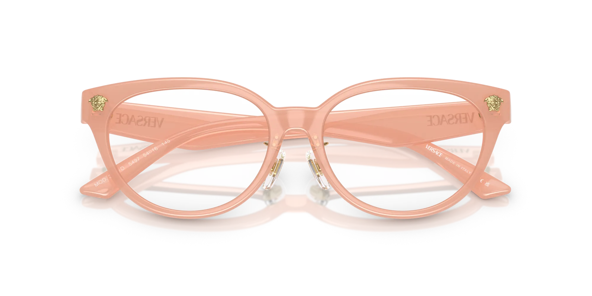 Versace VE3370D 5497 Montature da vista Iniettato Rosa Pantos Normale - immagine 2