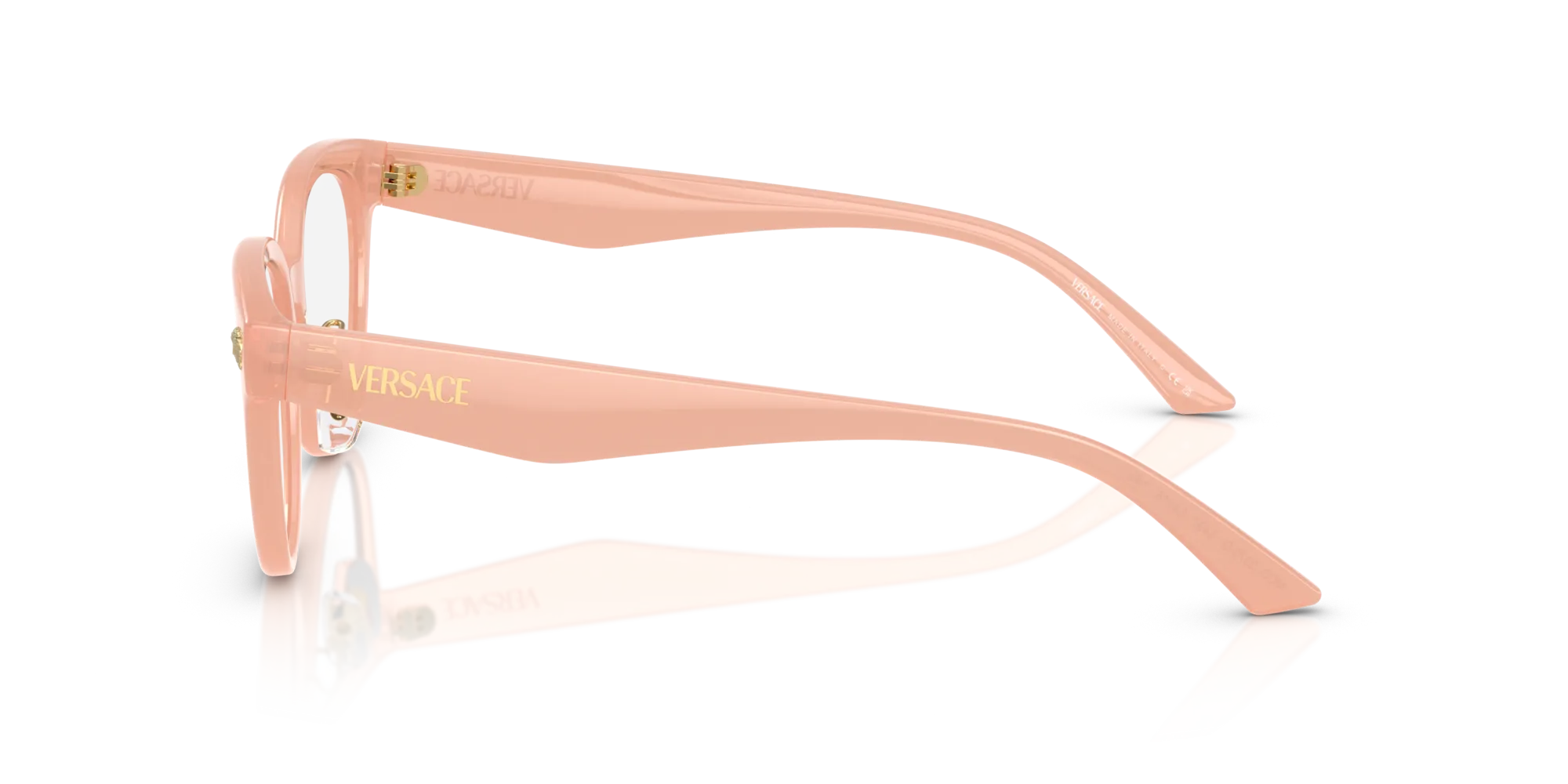 Versace VE3370D 5497 Montature da vista Iniettato Rosa Pantos Normale - immagine 4