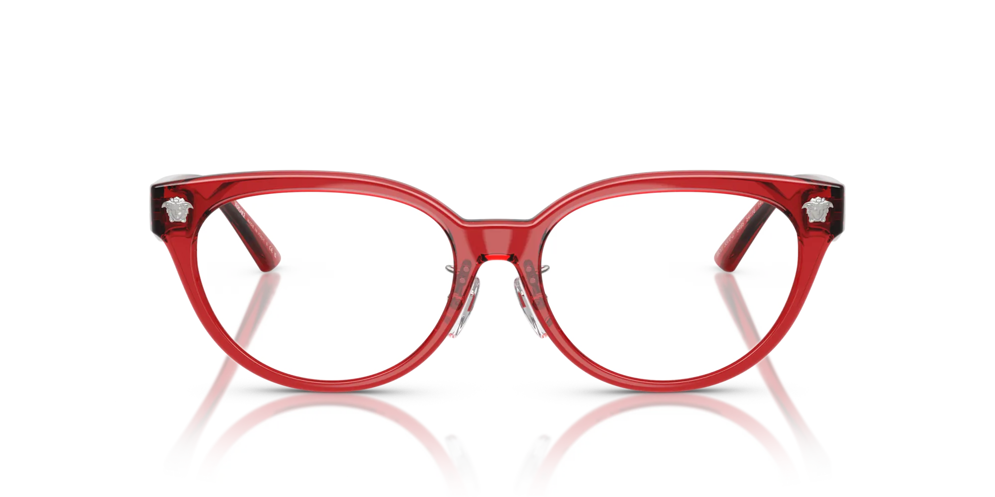 Versace VE3370D 5495 Montature da vista Iniettato Rosso Pantos Normale - immagine 3