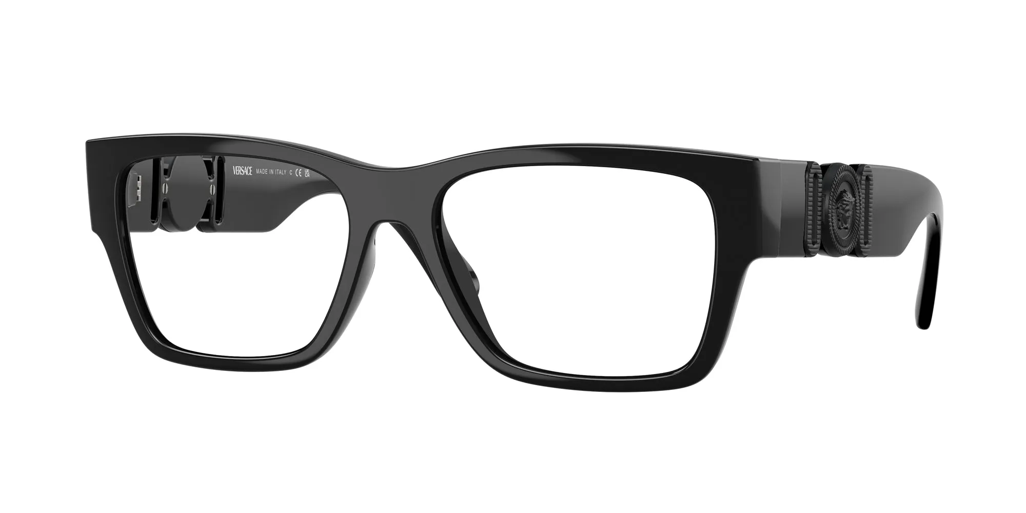 Versace VE3368U 5360 Montature da vista Iniettato Nero Squadrata Normale - immagine 1