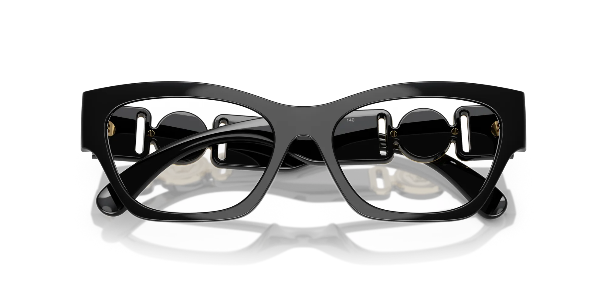 Versace VE3367U GB1 Montature da vista Iniettato Nero Cat Eye Normale - immagine 2