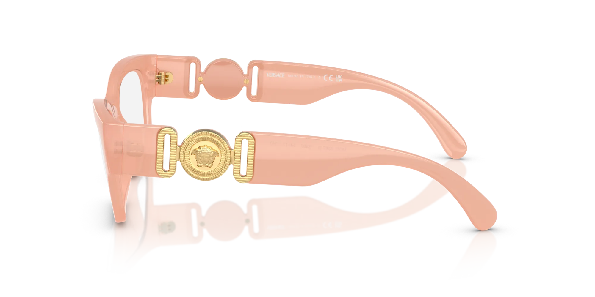 Versace VE3367U 5392 Montature da vista Iniettato Rosa Cat Eye Normale - immagine 4