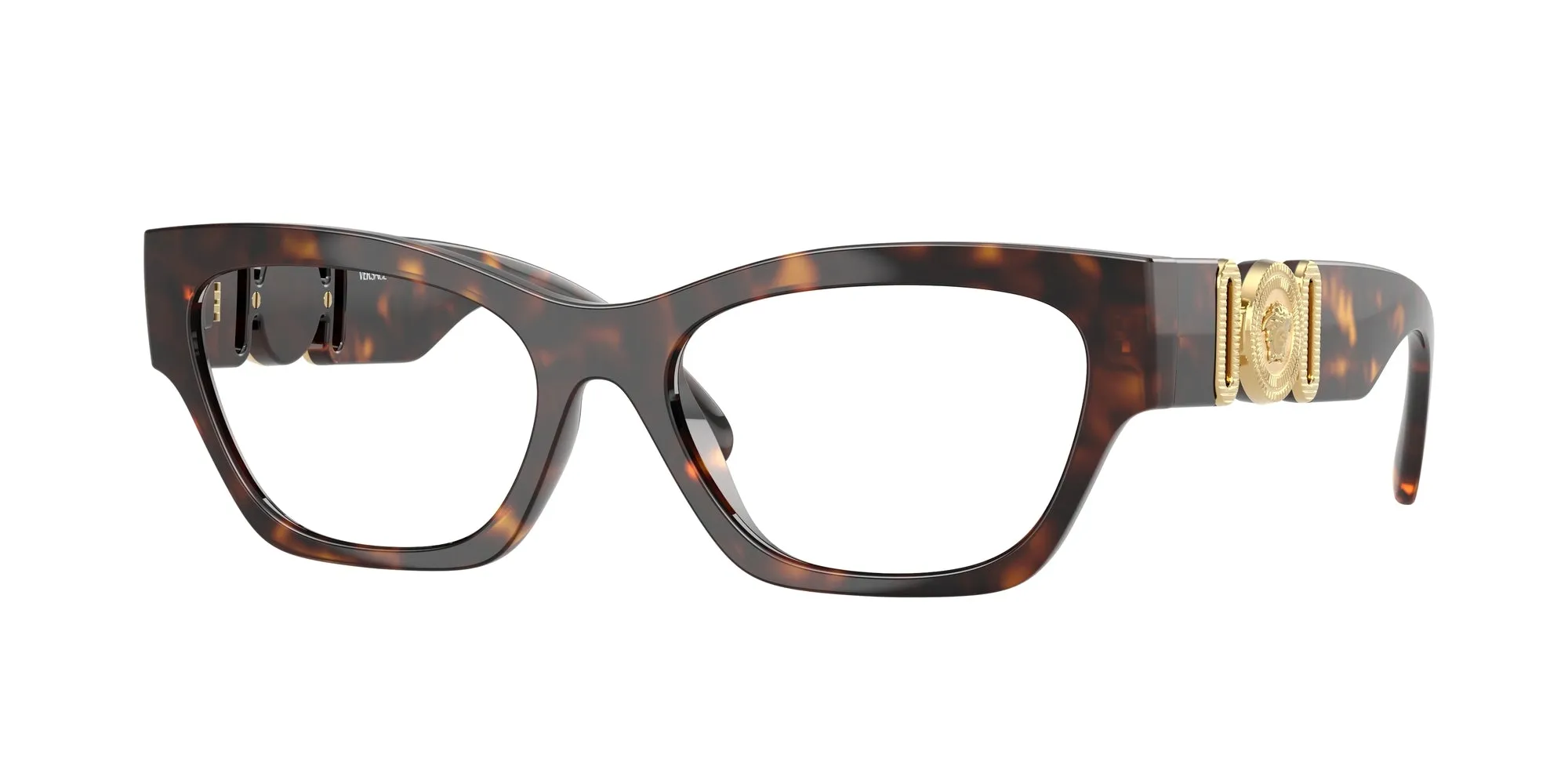 Versace VE3367U 108 Montature da vista Iniettato Tartaruga Cat Eye Normale - immagine 1