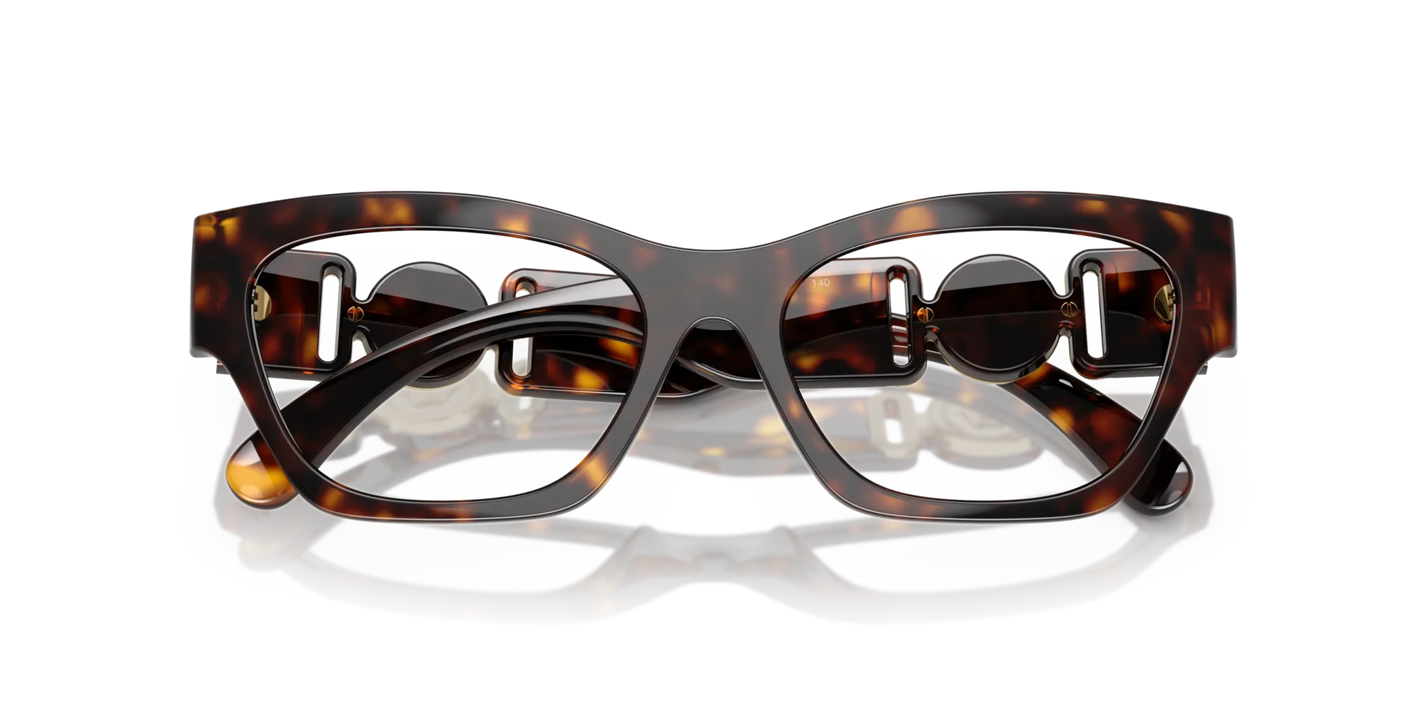 Versace VE3367U 108 Montature da vista Iniettato Tartaruga Cat Eye Normale - immagine 2