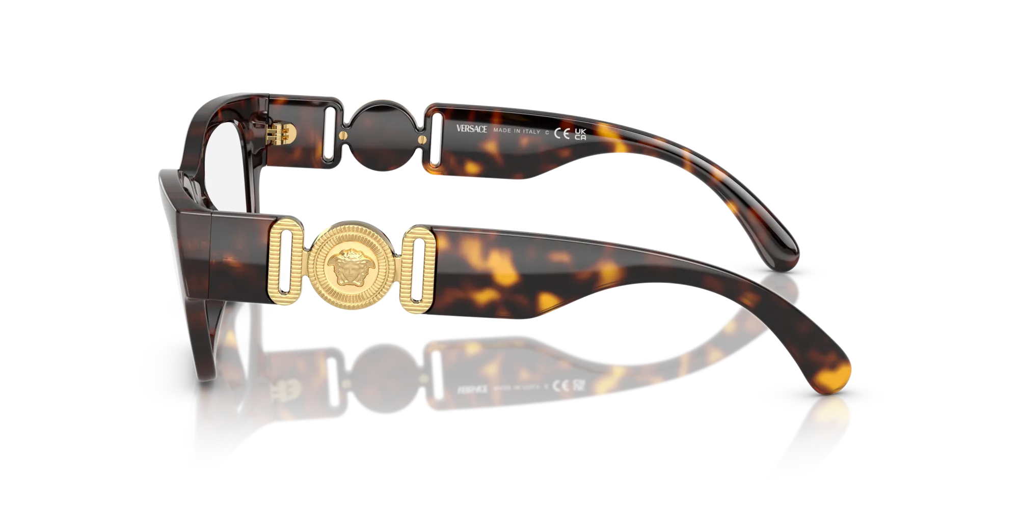Versace VE3367U 108 Montature da vista Iniettato Tartaruga Cat Eye Normale - immagine 4