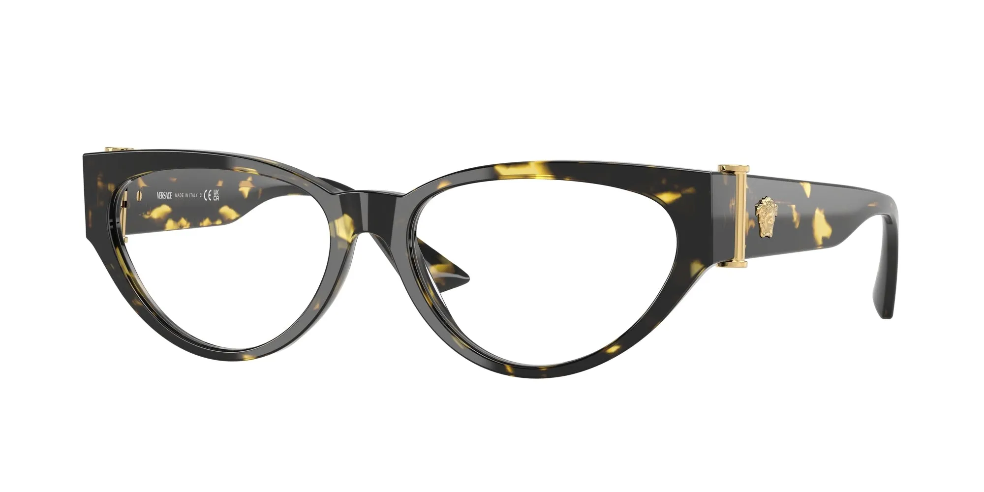 Versace VE3366 5428 Montature da vista Acetato Tartaruga Cat Eye Normale - immagine 1