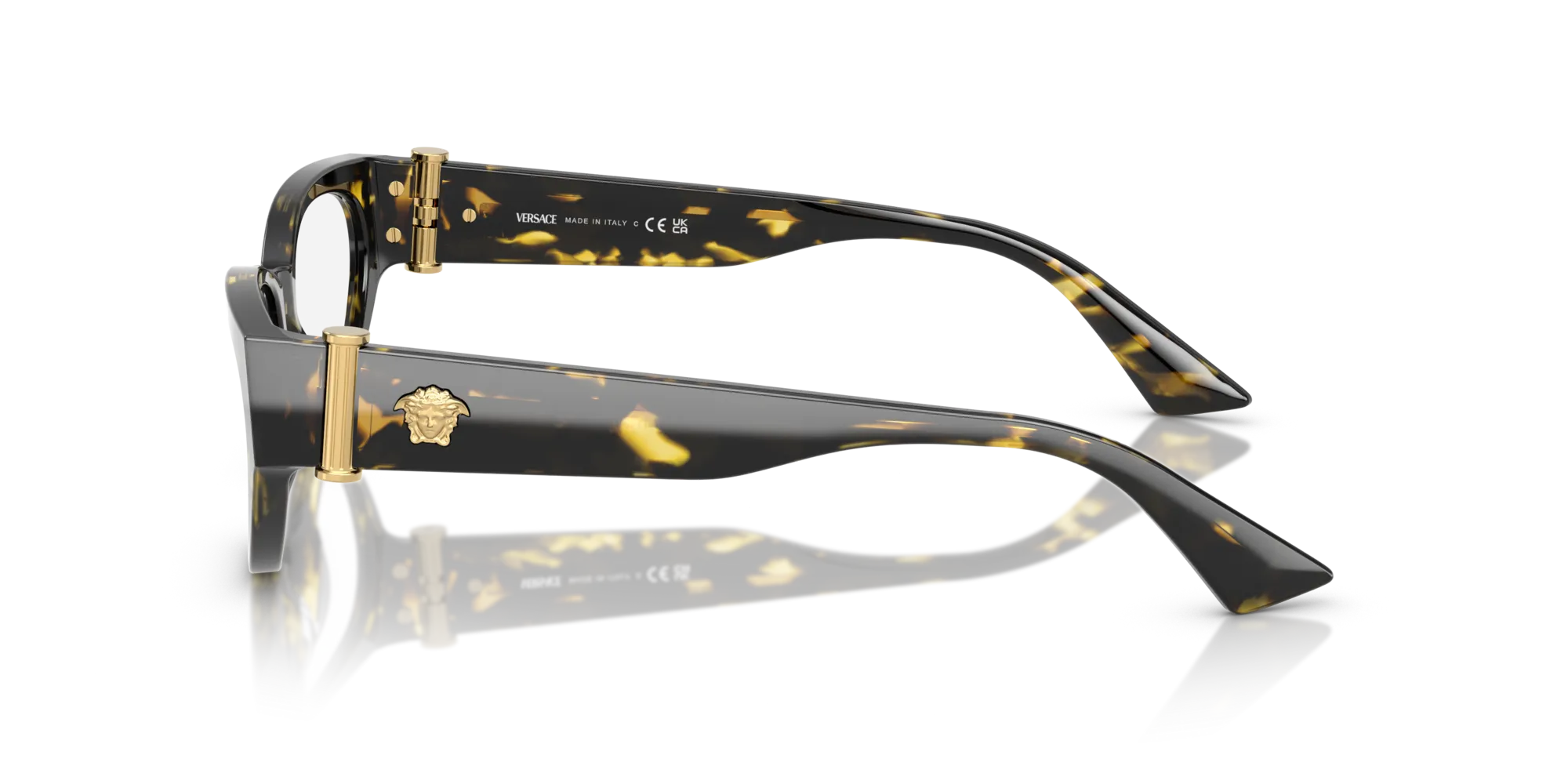 Versace VE3366 5428 Montature da vista Acetato Tartaruga Cat Eye Normale - immagine 4