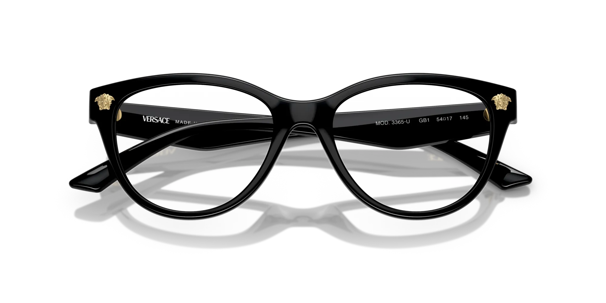 Versace VE3365U GB1 Montature da vista Iniettato Nero Pantos Normale - immagine 2