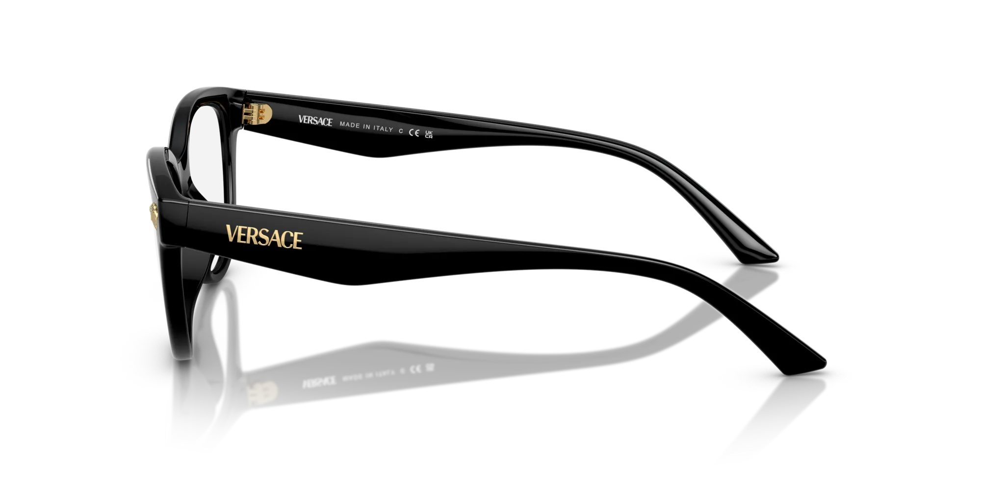 Versace VE3365U GB1 Montature da vista Iniettato Nero Pantos Normale - immagine 4