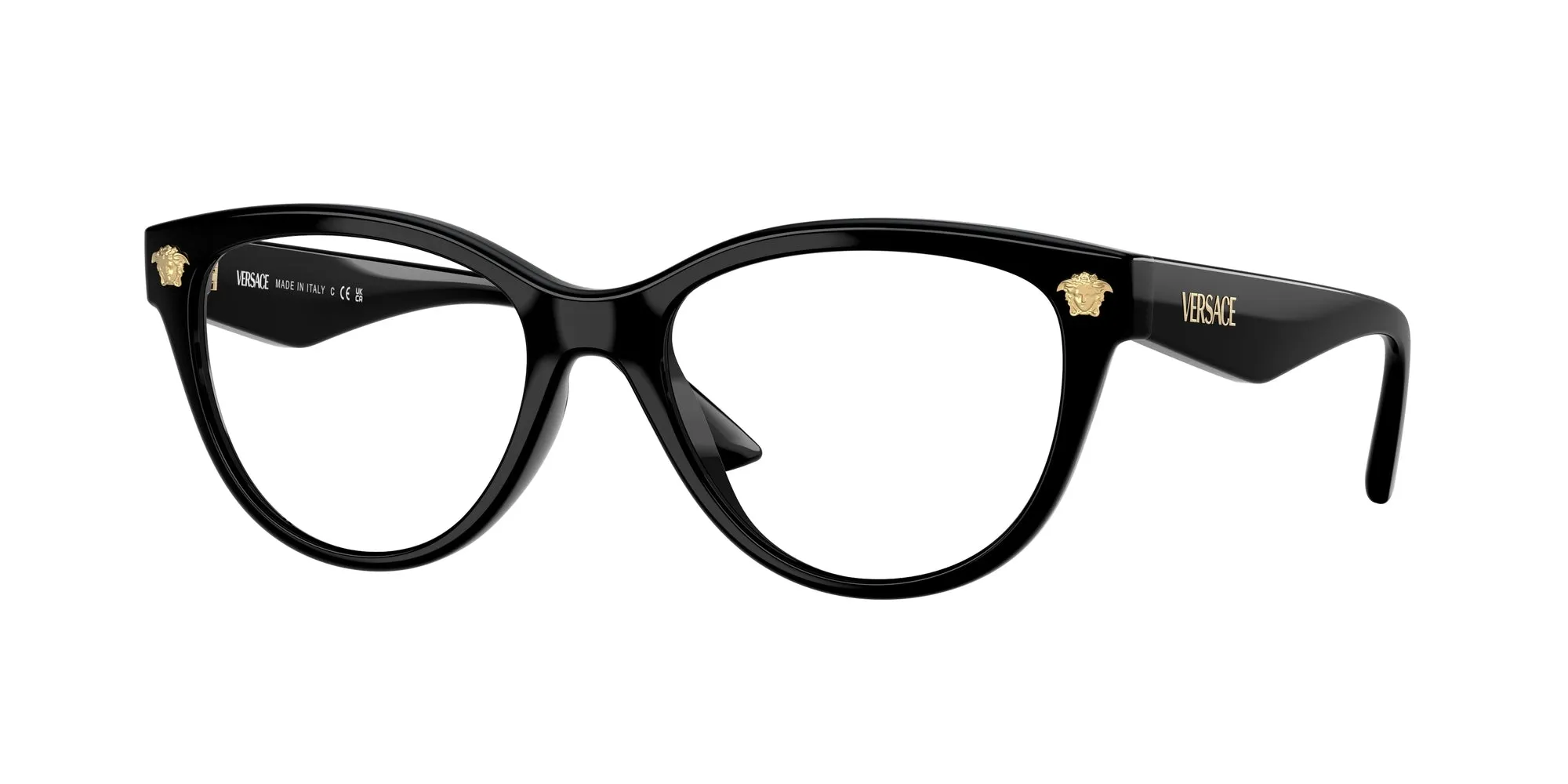 Versace VE3365U GB1 Montature da vista Iniettato Nero Pantos Normale - immagine 1