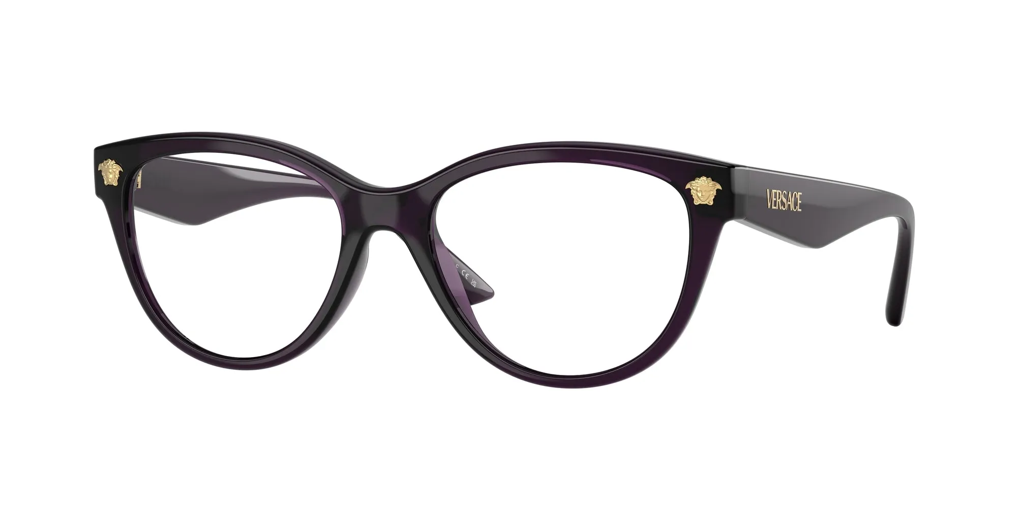 Versace VE3365U 5263 Montature da vista Iniettato Viola Pantos Normale - immagine 1