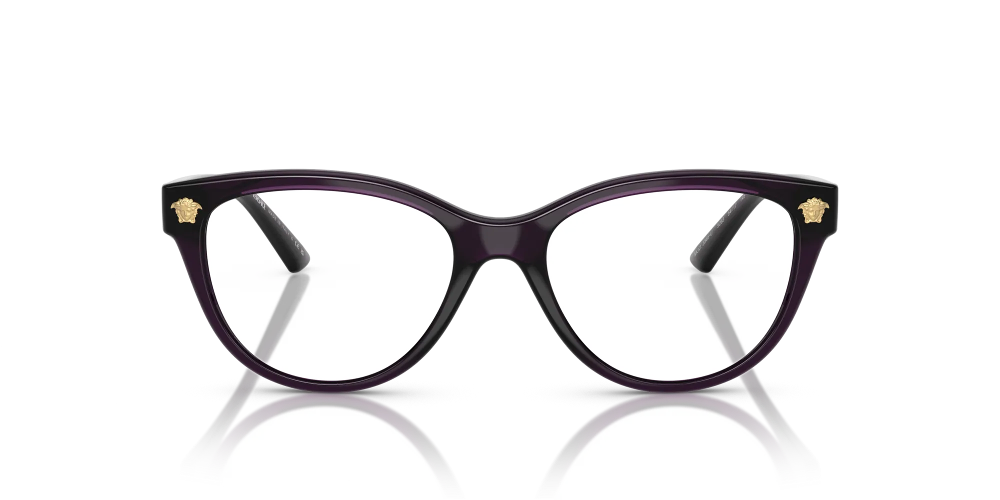 Versace VE3365U 5263 Montature da vista Iniettato Viola Pantos Normale - immagine 3