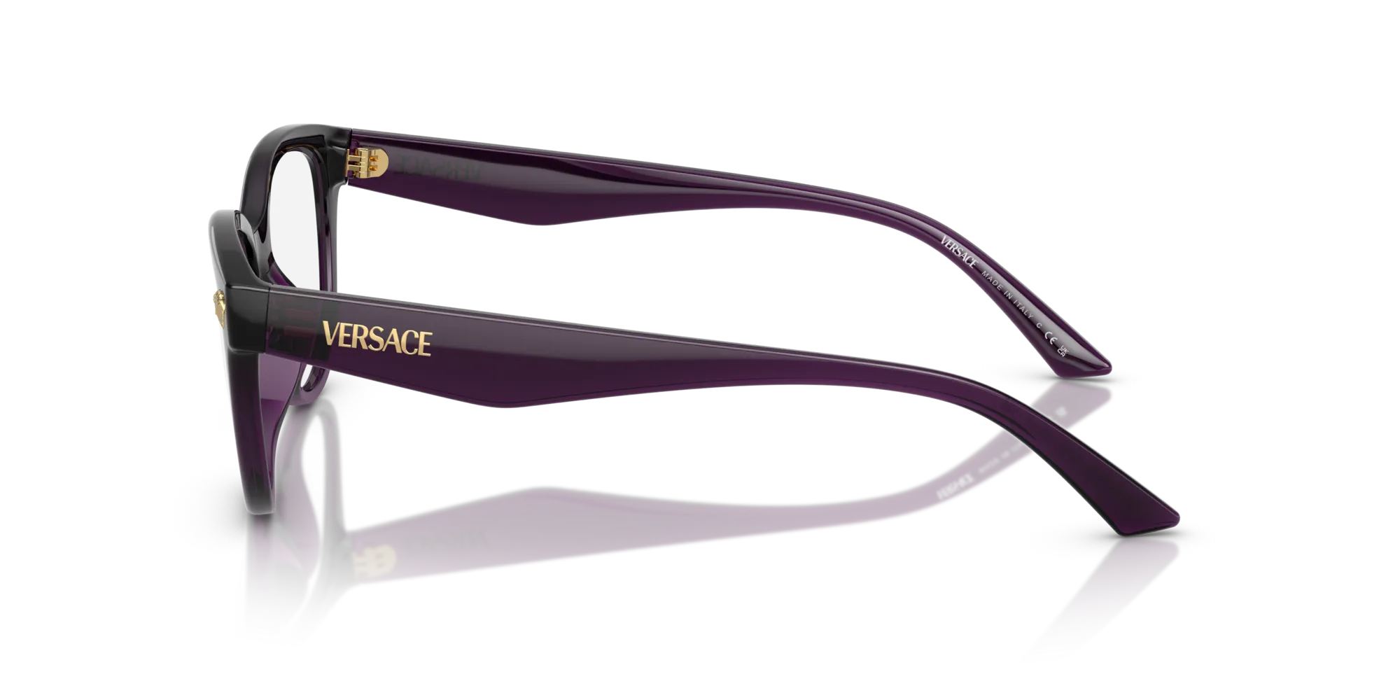 Versace VE3365U 5263 Montature da vista Iniettato Viola Pantos Normale - immagine 4
