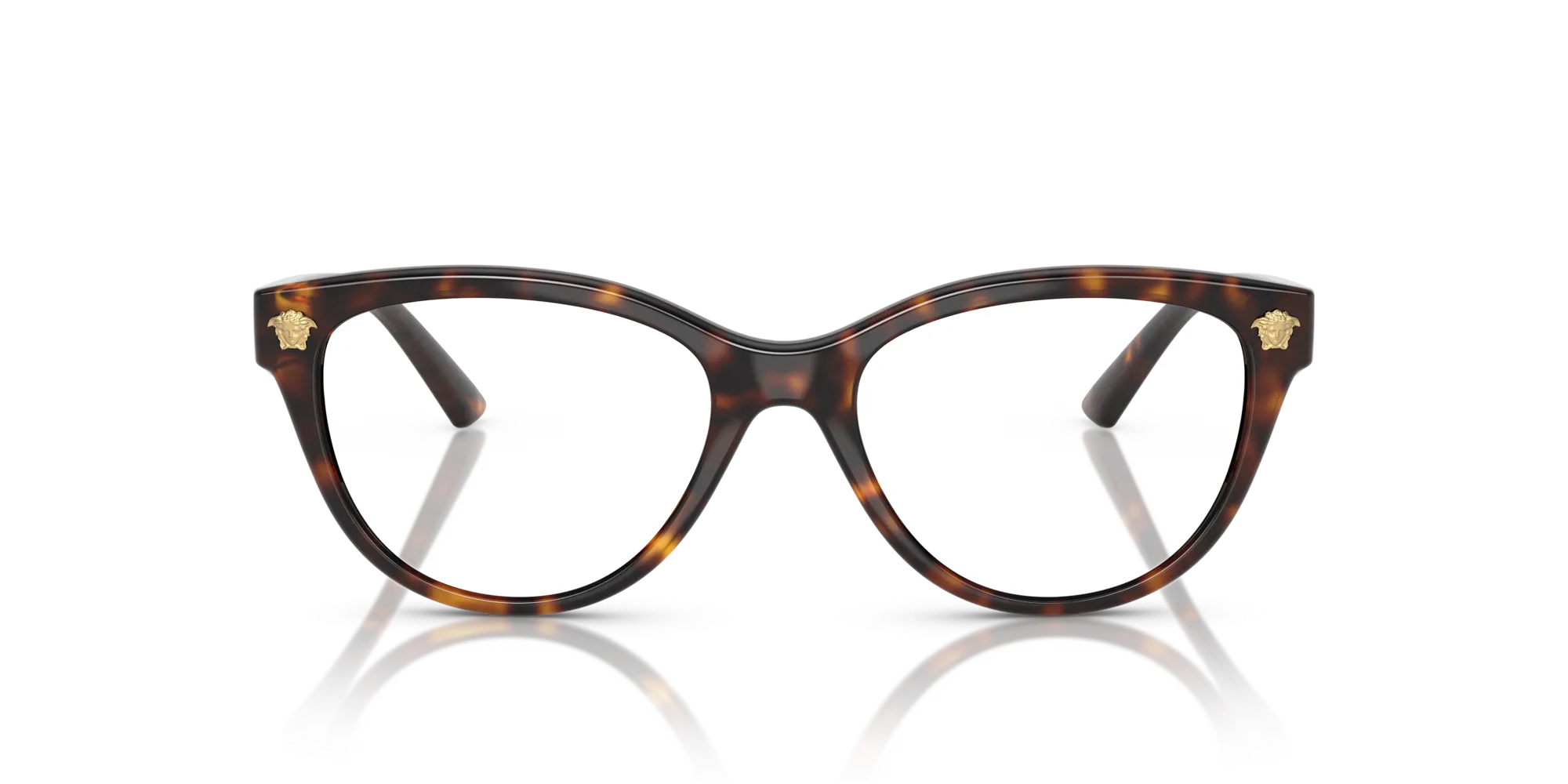 Versace VE3365U 108 Montature da vista Iniettato Tartaruga Trasparente Cat Eye Normale - immagine 3