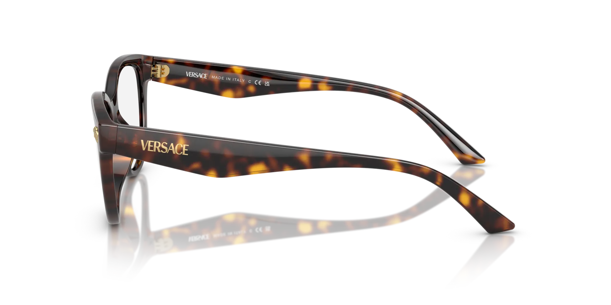 Versace VE3365U 108 Montature da vista Iniettato Tartaruga Pantos Normale - immagine 4