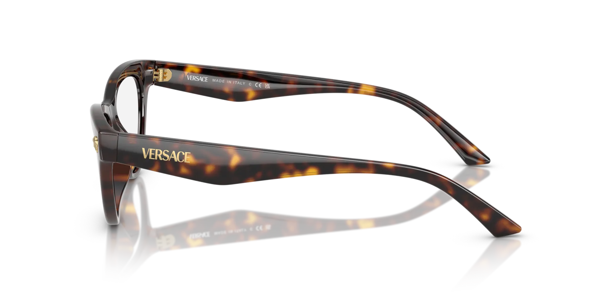 Versace VE3364U 108 Montature da vista Iniettato Tartaruga Cat Eye Normale - immagine 4