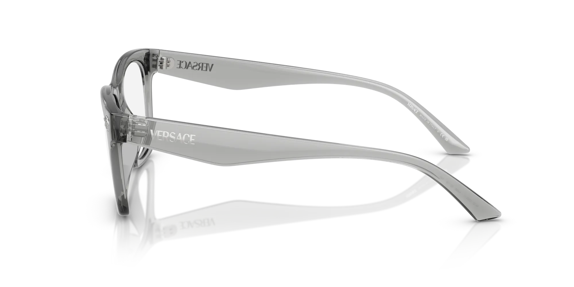 Versace VE3363U 5496 Montature da vista Iniettato Grigio Squadrata Normale - immagine 4