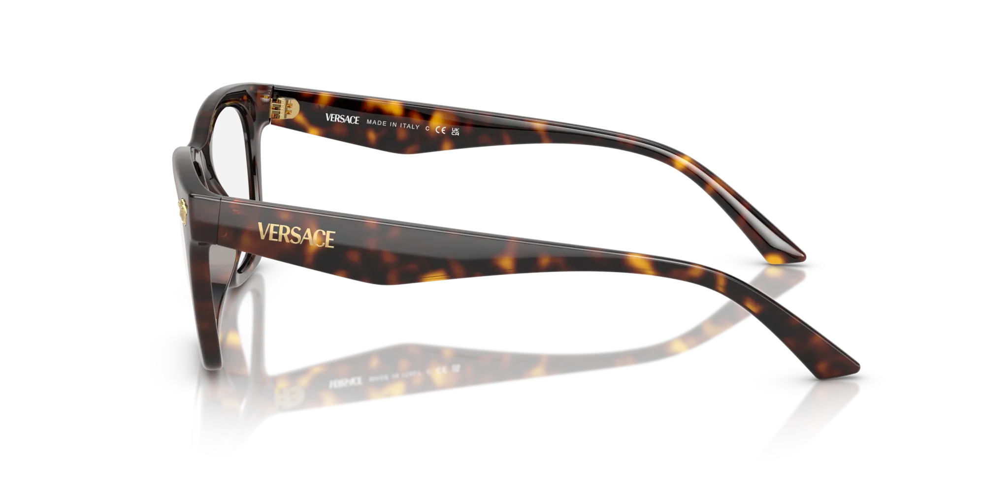 Versace VE3363U 108 Montature da vista Iniettato Tartaruga Trasparente Pillow Normale - immagine 4