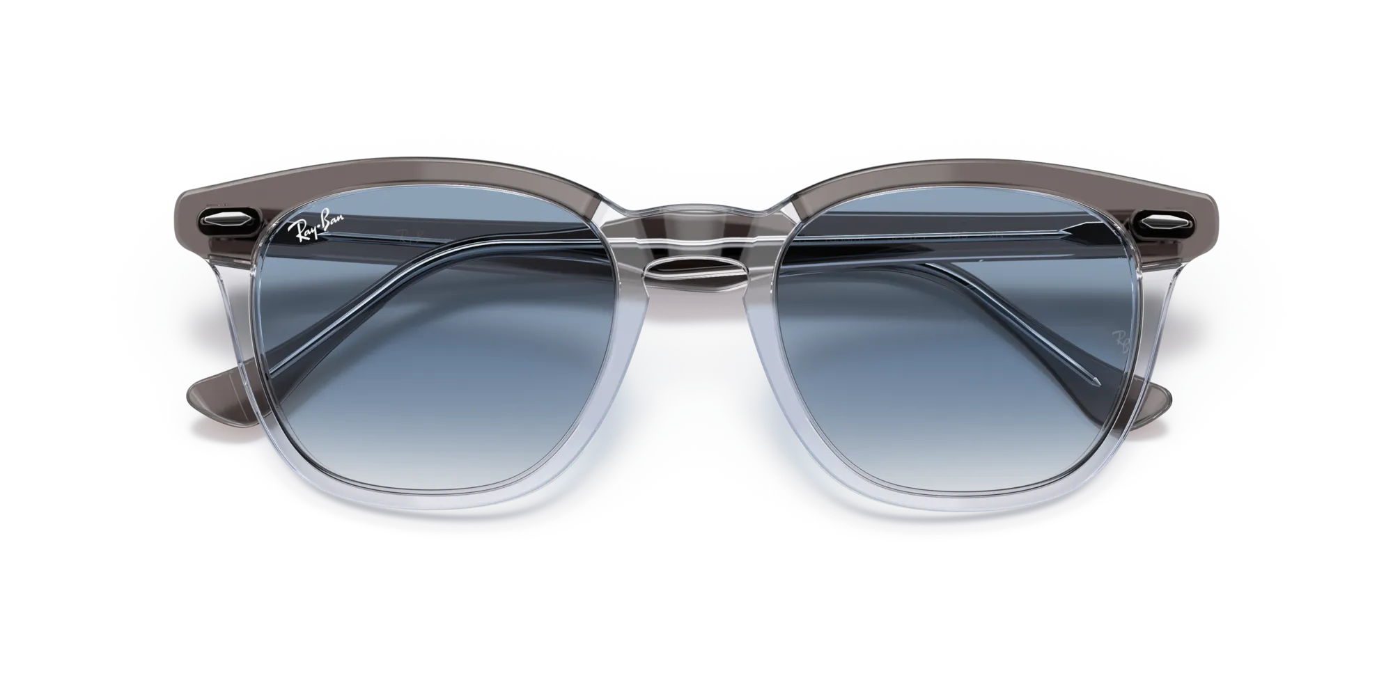 Ray - Ban RB2298 HAWKEYE 13553F Occhiali da sole Plastica Grigio Blu Squadrata Normale Sfumato - immagine 2