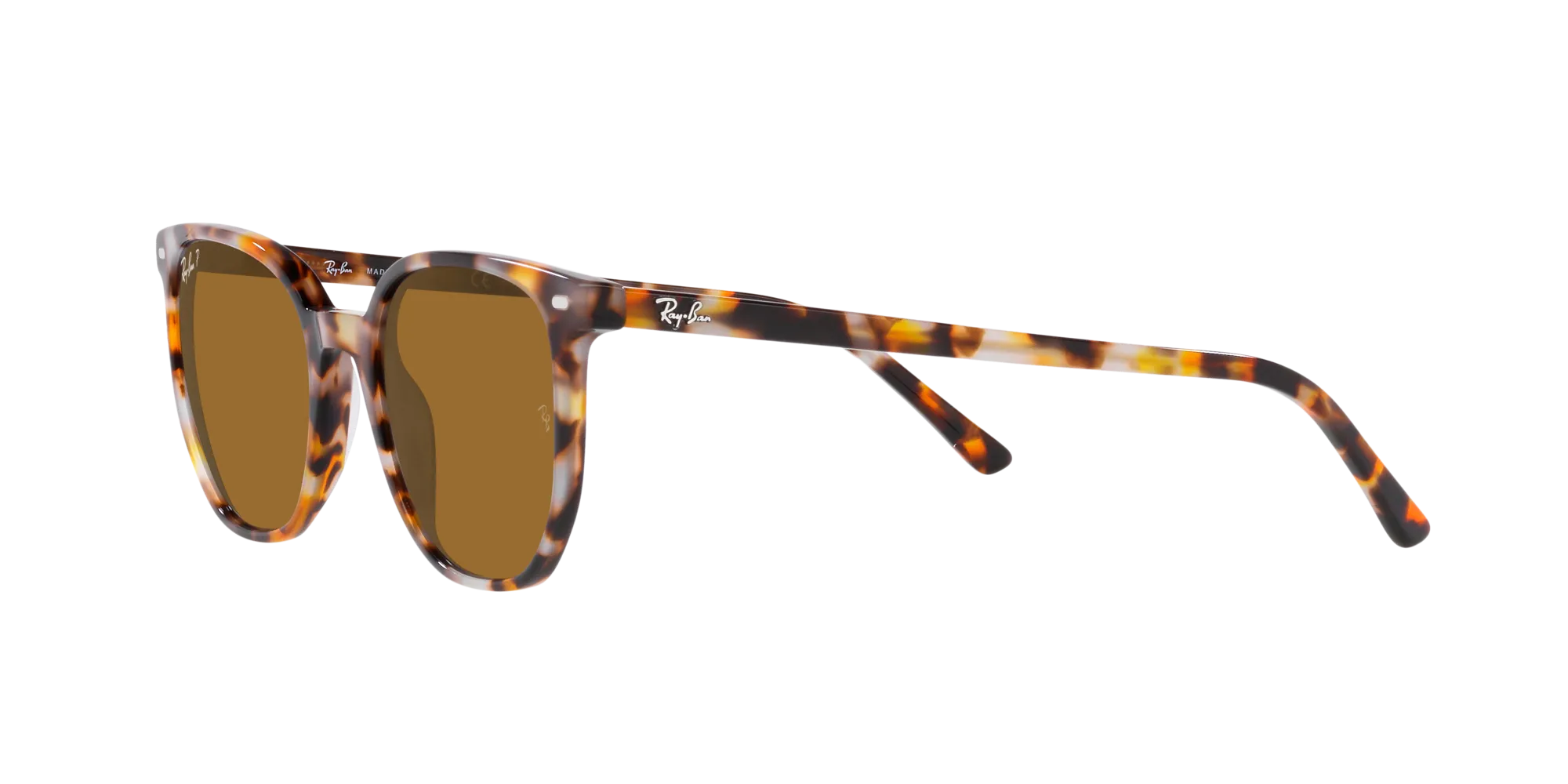 Ray - Ban RB2197 ELLIOT 135757 Occhiali da sole Acetato Marrone Marrone Squadrata Polarizzata - immagine 4