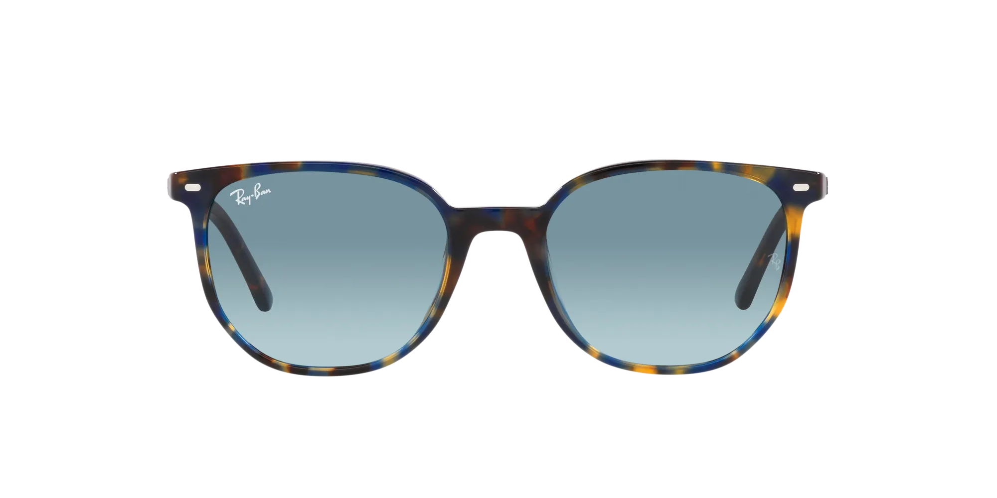 Ray - Ban RB2197 ELLIOT 13563M Occhiali da sole Acetato Tartaruga Blu Squadrata Normale Sfumato - immagine 2