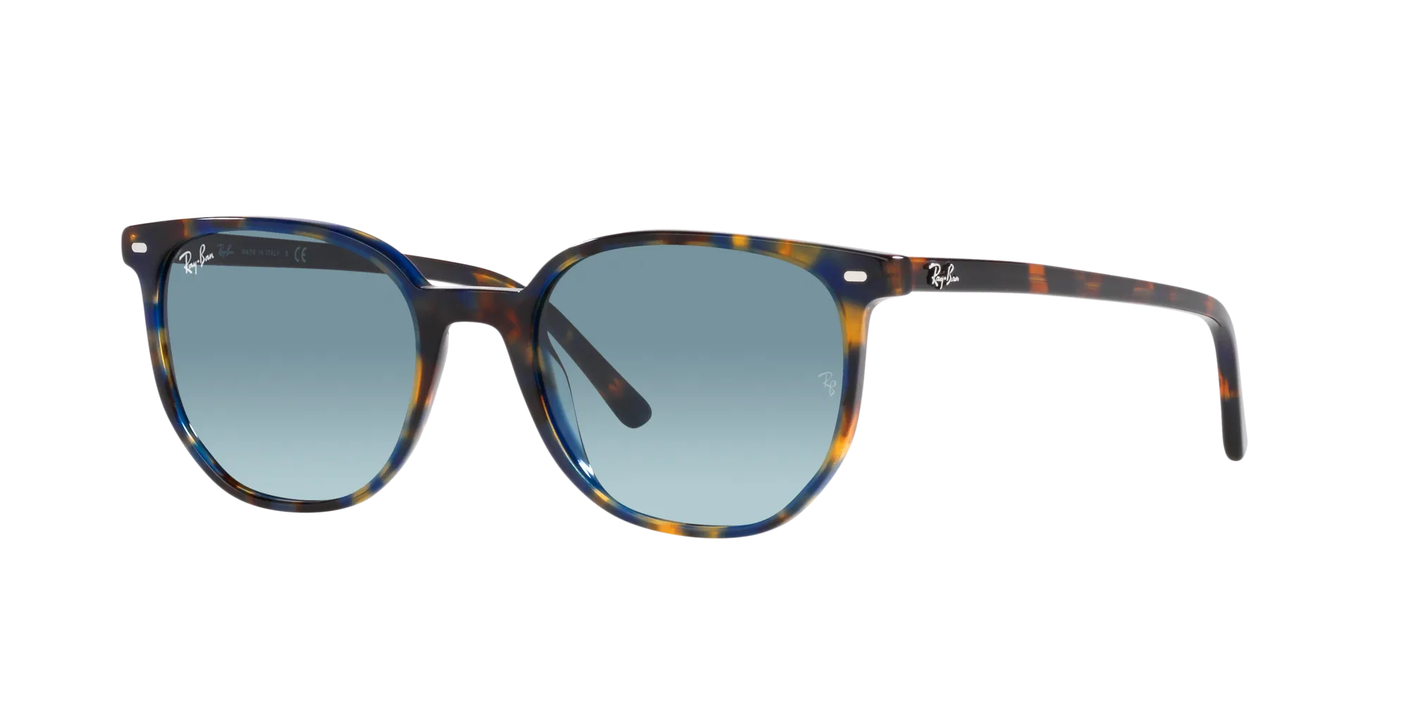 Ray - Ban RB2197 ELLIOT 13563M Occhiali da sole Acetato Tartaruga Blu Squadrata Normale Sfumato - immagine 3