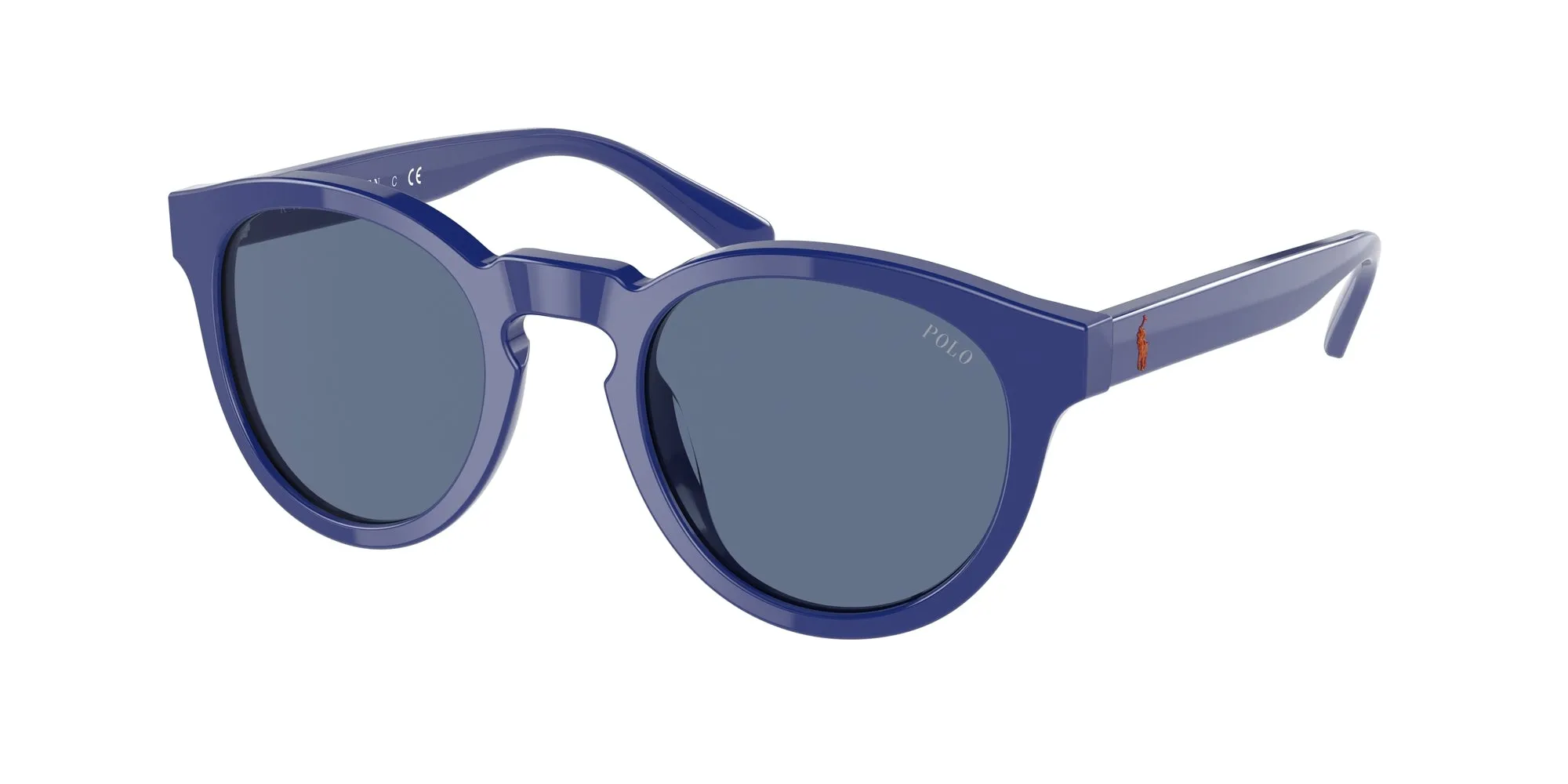 Polo Ralph Lauren PH4184 523580 Occhiali da sole Acetato Blu Blu Pantos Normale - immagine 1