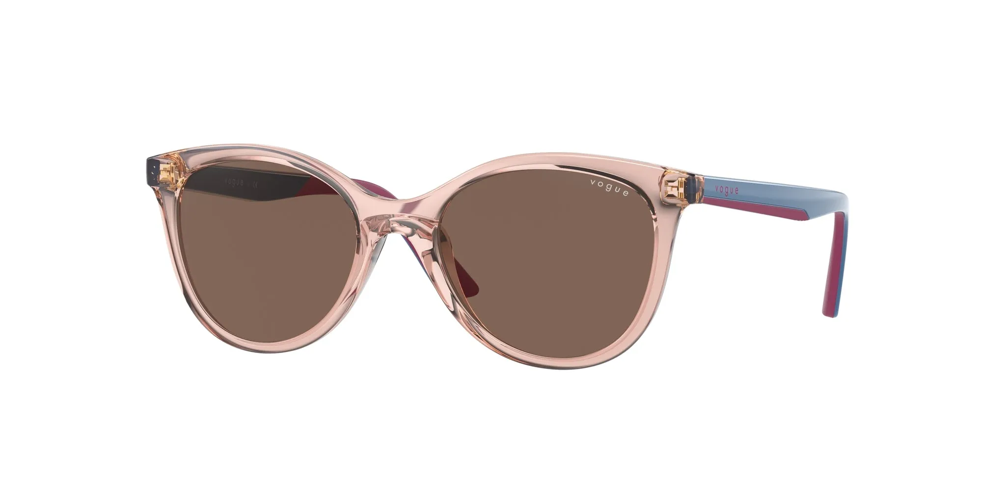 VOGUE EYEWEAR VJ2013 286473 Occhiali da sole Iniettato Rosa Marrone Farfalla Normale - immagine 1