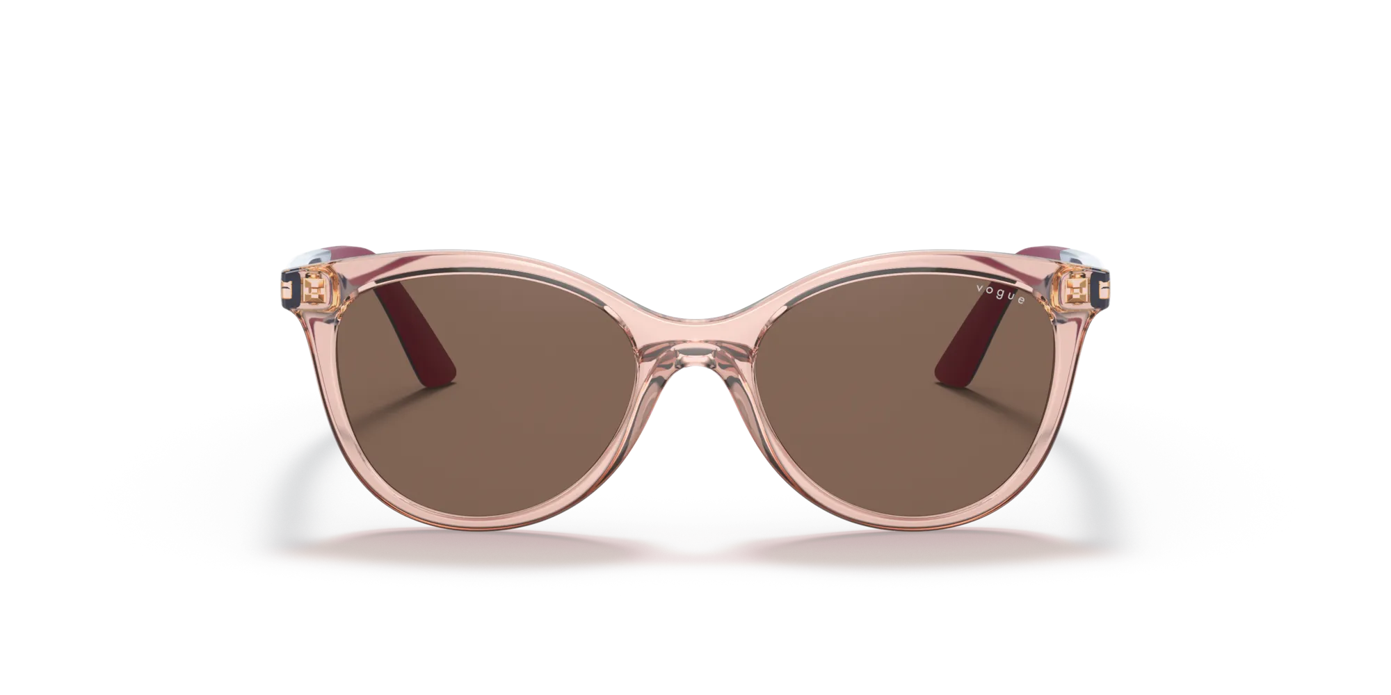 VOGUE EYEWEAR VJ2013 286473 Occhiali da sole Iniettato Rosa Marrone Farfalla Normale - immagine 3