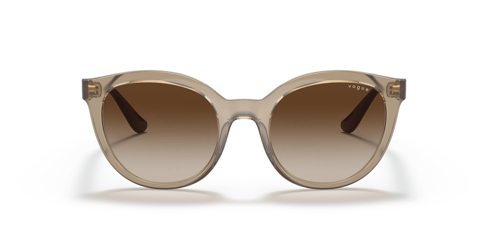 VOGUE EYEWEAR VO5427S 294013 Occhiali da sole Iniettato Marrone Marrone Rotonda Normale Sfumato - immagine 3