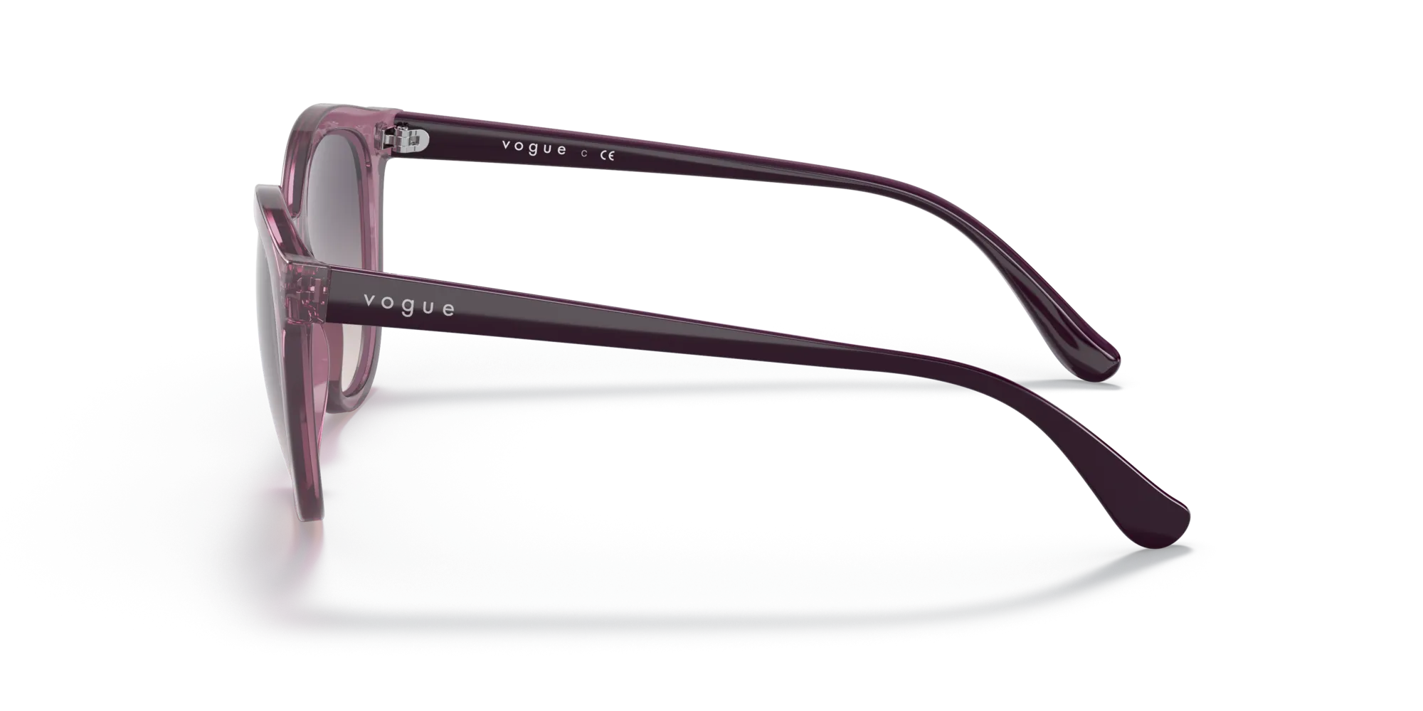 VOGUE EYEWEAR VO5427S 276136 Occhiali da sole Iniettato Viola Rosa Rotonda Normale Sfumato - immagine 4